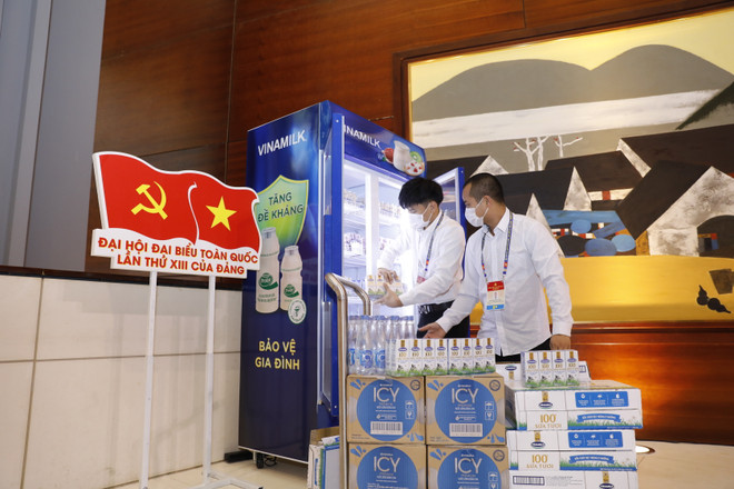 Hàng trăm nghìn sản phẩm Vinamilk được chọn phục vụ Đại hội Đảng ảnh 6