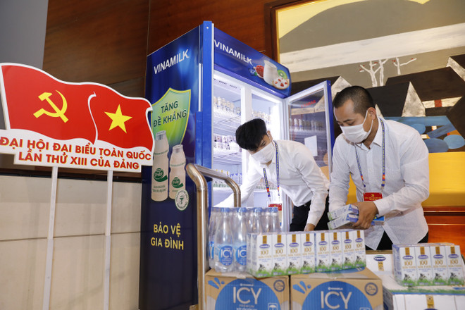 Hàng trăm nghìn sản phẩm Vinamilk được chọn phục vụ Đại hội Đảng ảnh 5