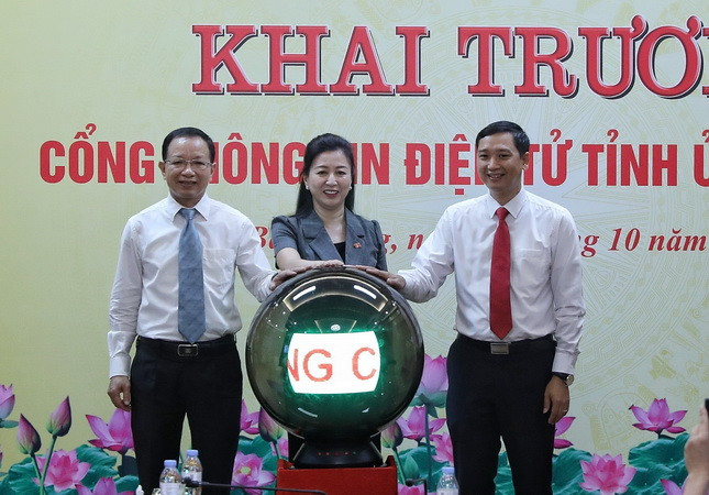 Khai trương Cổng Thông tin Điện tử Tỉnh ủy tỉnh Bắc Giang ảnh 1