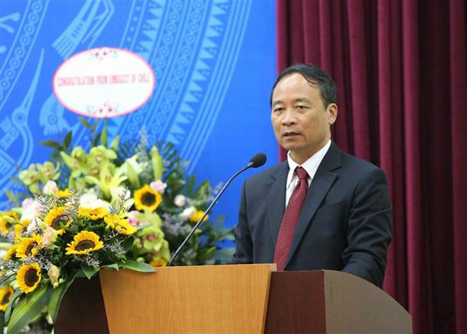 Ông Lê Duy Truyền, nguyên Phó Tổng giám đốc Thông tấn xã Việt Nam, Phó Chủ tịch Hội nhiệm kỳ II phát biểu. (Ảnh: TTXVN phát) Nghĩa tình của anh em Cuba trong ký ức những người con Việt Nam ảnh 1