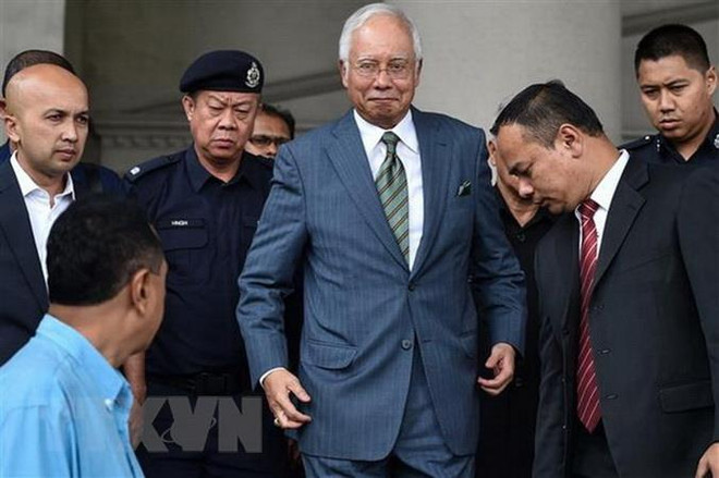 Cựu Thủ tướng Malaysia Najib Razak. (Ảnh: AFP/TTXVN) Malaysia quyết tâm thu hồi tiền thất thoát từ quỹ 1MDB ảnh 1