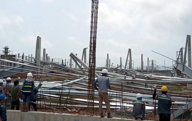 Quảng Ninh: Đổ sập hơn 15.000m2 nhà xưởng đang thi công ảnh 1
