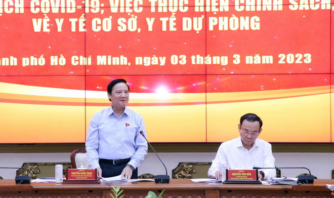 Đoàn giám sát chuyên đề của Quốc hội làm việc tại TP Hồ Chí Minh ảnh 1