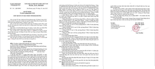 Hải Dương: Vi phạm môi trường, doanh nghiệp bị xử phạt 154 triệu đồng ảnh 1