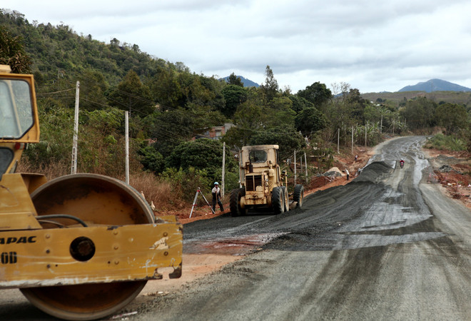 Nhà thầu đẩy nhanh tiến độ thi công Quốc lộ 14 đoạn qua Đắk Nông ảnh 1