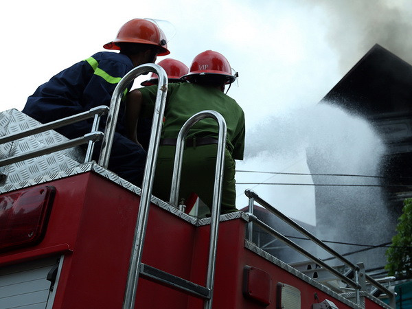 Cháy trụ sở Ủy ban Mặt trận Tổ quốc Việt Nam thành phố Mỹ Tho ảnh 1