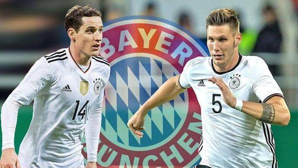 Hai cầu thủ đội tuyển quốc gia Đức Sebastian Rudy (trái) và Niklas Süle sẽ chuyển từ Hoffenheim về Bayern từ mùa bóng tới 2017-2018. (Nguồn: Foto DeFodi.de) Bayern tăng cường cho hàng phòng ngự bằng 2 cầu thủ đội tuyển Đức ảnh 1