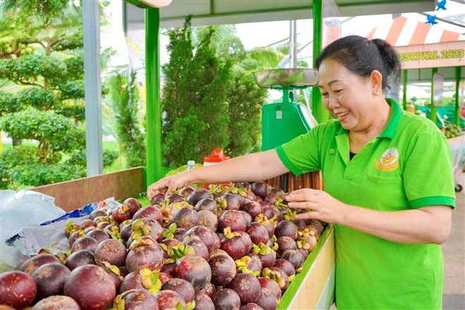 TP.HCM: Trái cây đặc sản ồ ạt đổ về, không khí mua bán sôi động ảnh 1