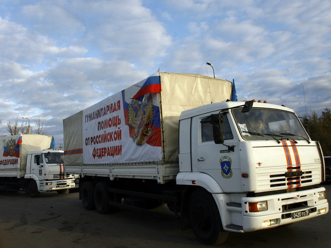 Đoàn xe nhân đạo thứ năm của Nga đến miền Đông Ukraine ảnh 1