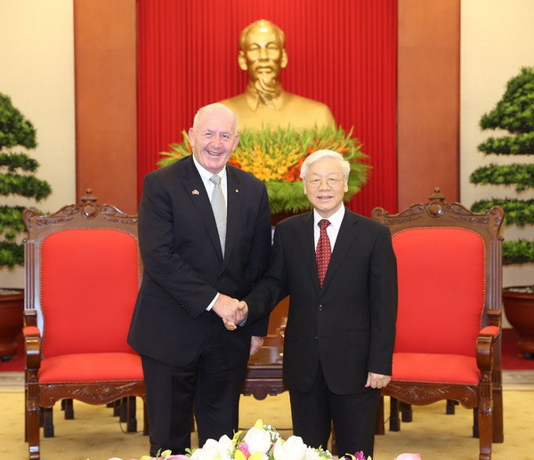 Tổng Bí thư Nguyễn Phú Trọng tiếp Toàn quyền Australia ảnh 1