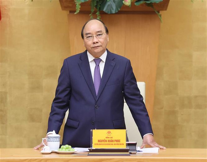 Thủ tướng Nguyễn Xuân Phúc phát biểu. (Ảnh: Thống Nhất/TTXVN) Thủ tướng: Thi đua khen thưởng kịp thời, công khai, minh bạch ảnh 1
