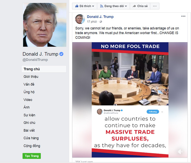 Ông Trump 'lướt mạng' trong khi ông Kim thăm thú Singapore ảnh 1
