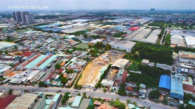 Dự án chung cư nhà ở xã hội Tân Đông Hiệp được khởi công vào tháng 6/2022. (Ảnh: TTXVN phát) Bình Dương xây dựng Đề án phát triển nhà ở xã hội cho công nhân ảnh 2
