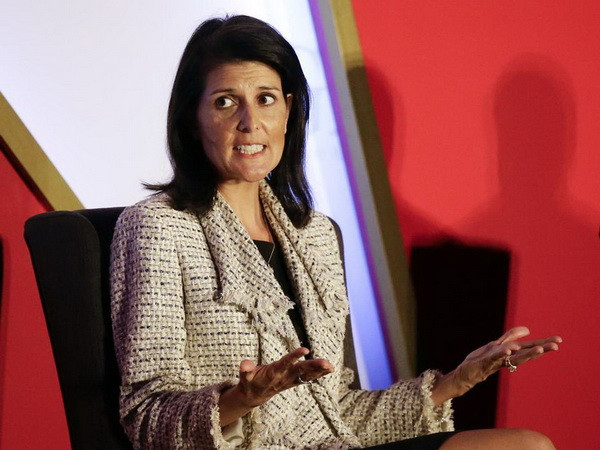 Thống đốc bang Nam Carolina, bà Nikki Haley. (Nguồn: AP) Ông Trump có thể bổ nhiệm bà Nikki Haley làm Ngoại trưởng Mỹ ảnh 1