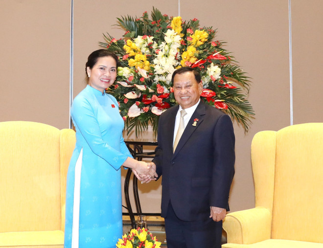 Chủ tịch Thượng viện Campuchia gặp Chủ tịch Hội Liên hiệp Phụ nữ VN ảnh 1