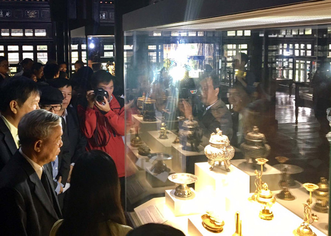 Ảnh chỉ có tính minh họa. (Ảnh: Quốc Việt/TTXVN) Lần đầu tiên trưng bày có hệ thống các bảo vật quốc gia Việt Nam ảnh 1