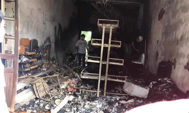 Hải Phòng: Cháy cửa hàng bán tạp hóa khiến hai người tử vong ảnh 1