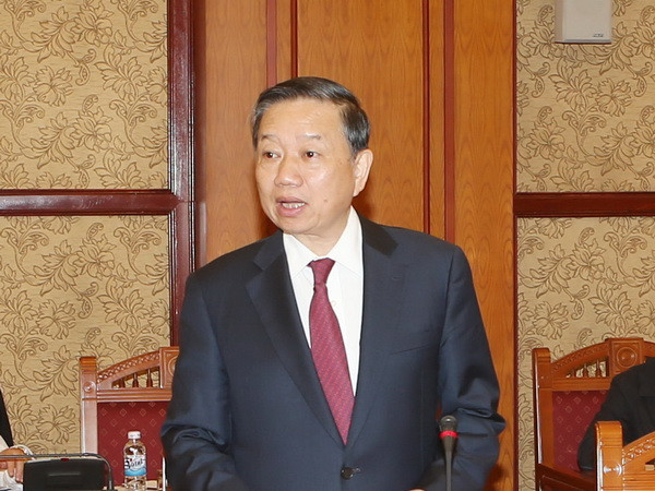 Bộ trưởng Tô Lâm gặp Bộ trưởng An ninh Quốc gia Trung Quốc ảnh 1