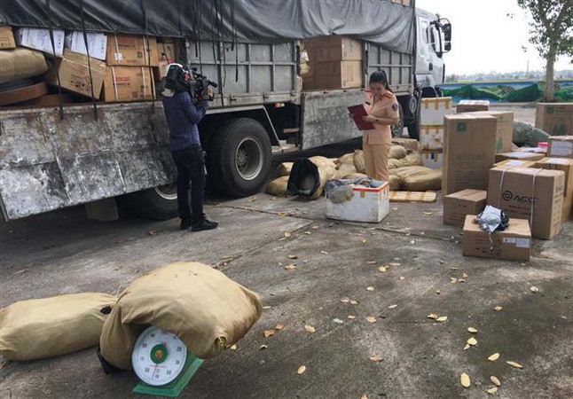 Thanh Hóa: Bắt ôtô tải vận chuyển sản phẩm động vật đã ôi thiu ảnh 1