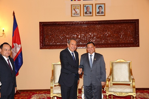 Phó Thủ tướng Trương Hòa Bình gặp lãnh đạo cấp cao Campuchia ảnh 4