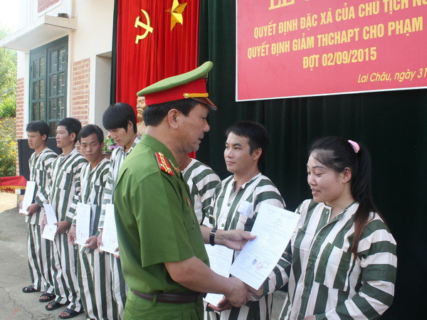 Nhiều trại giam công bố quyết định đặc xá cho phạm nhân dịp 2/9 ảnh 1