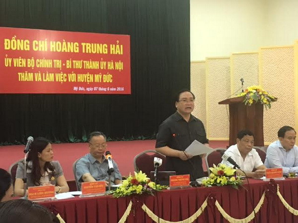 Bí thư Hà Nội: Mỹ Đức cần siết chặt quản lý trật tự xây dựng ảnh 1