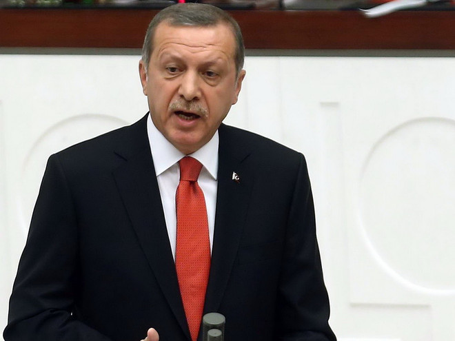 Tổng thống Thổ Nhĩ Kỳ Recep Tayyip Erdogan. (Nguồn: AFPTTXVN) Thổ Nhĩ Kỳ bắt giữ 23 người nghi âm mưu lật đổ tổng thống ảnh 1