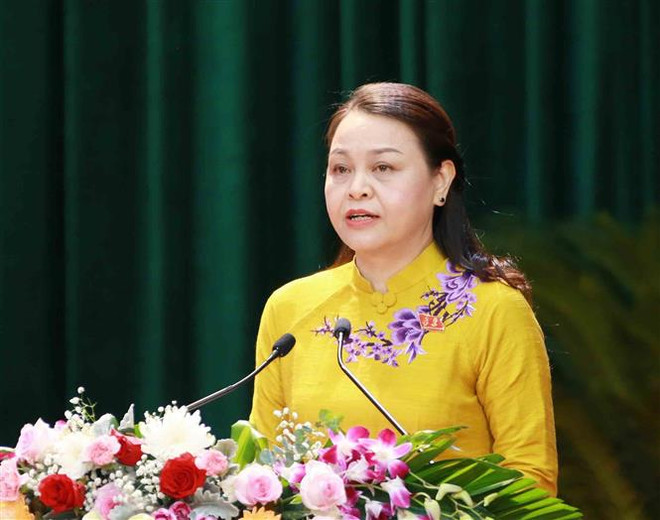 Bà Nguyễn Thị Thu Hà tiếp tục giữ chức Bí thư Tỉnh ủy Ninh Bình. (Ảnh: Phương Hoa/TTXVN) Bà Nguyễn Thị Thu Hà tiếp tục giữ chức Bí thư Tỉnh ủy Ninh Bình ảnh 1