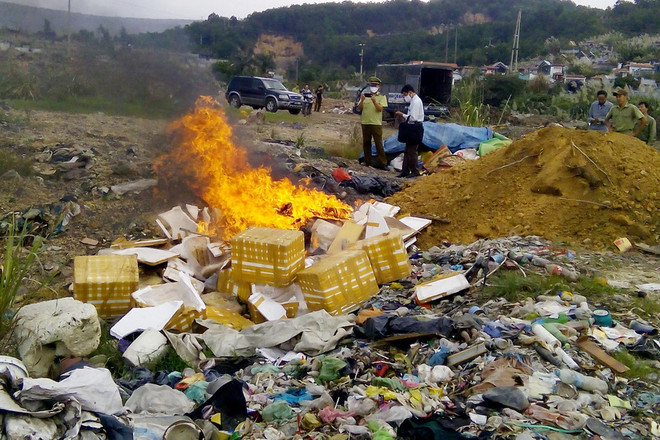 Bắc Giang tiêu hủy gần 3 tấn dược liệu không rõ nguồn gốc ảnh 1