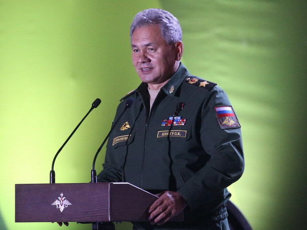 Bộ trưởng Quốc phòng Nga Sergei Shoigu. (Ảnh: EPA/TTXVN) Nga soạn thảo "Tuyên bố Moskva" về giải quyết khủng hoảng Syria ảnh 1
