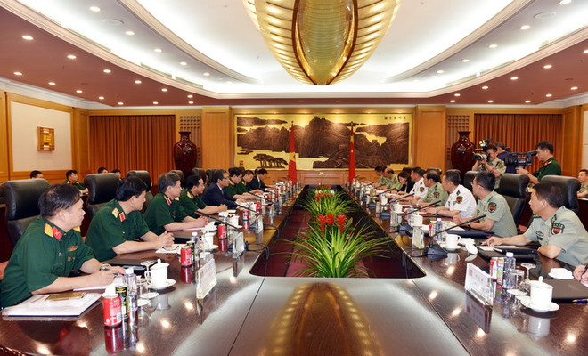 Đoàn cán bộ chính trị cấp cao QĐND Việt Nam thăm hữu nghị Trung Quốc ảnh 2