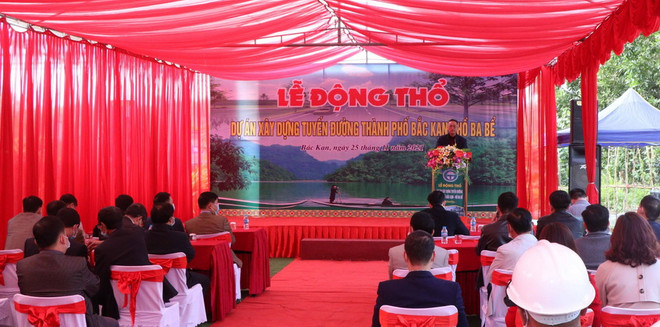 Động thổ dự án xây dựng tuyến đường thành phố Bắc Kạn-hồ Ba Bể ảnh 1