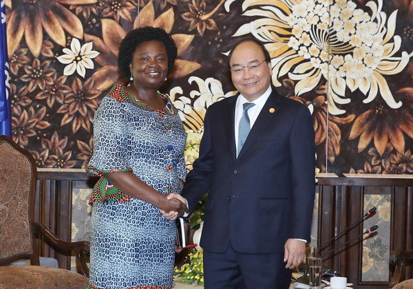 Thủ tướng Nguyễn Xuân Phúc tiếp lãnh đạo WB, ADB bên lề Hội nghị GEF6 ảnh 1