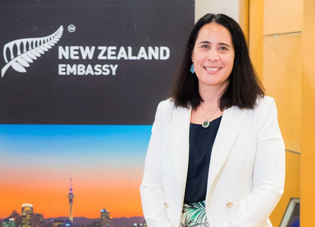 Đại sứ New Zealand tại Việt Nam Tredene Dobson. (Ảnh: TTXVN) Cách tiếp cận chung - Lợi thế cho quan hệ Việt Nam-New Zealand ảnh 1