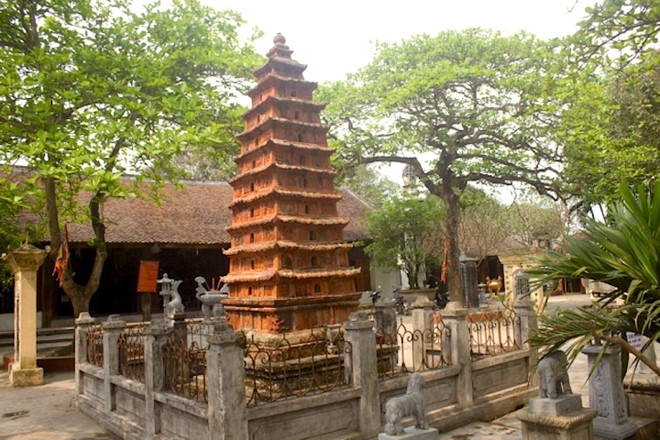 Tháp đất nung đền An Xá, huyện Tiên Lữ, tỉnh Hưng Yên. (Nguồn: baohungyen.vn) Thêm 23 hiện vật được Chính phủ công nhận Bảo vật Quốc gia ảnh 1