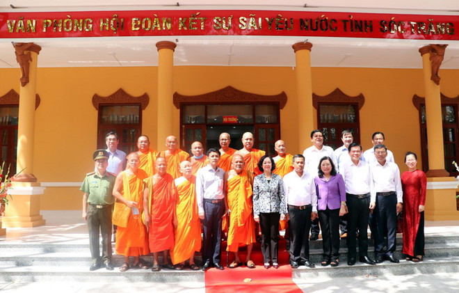 Bà Trương Thị Mai thăm Hội Đoàn kết sư sãi yêu nước tỉnh Sóc Trăng ảnh 1