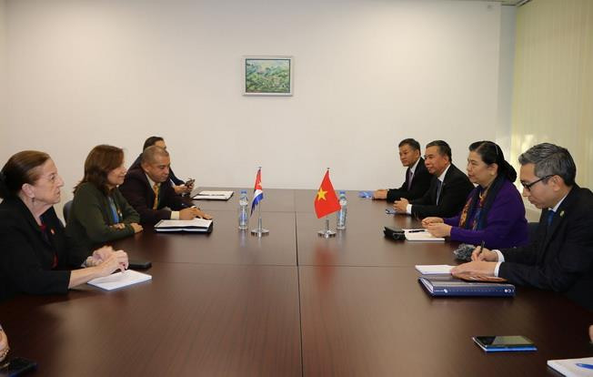 Phó Chủ tịch Thường trực Quốc hội Tòng Thị Phóng tiếp Phó Chủ tịch Quốc hội Cuba (Trần Hiếu) Phó Chủ tịch Quốc hội tiếp kiến Chủ tịch IPU và Phó Chủ tịch QH Cuba ảnh 3