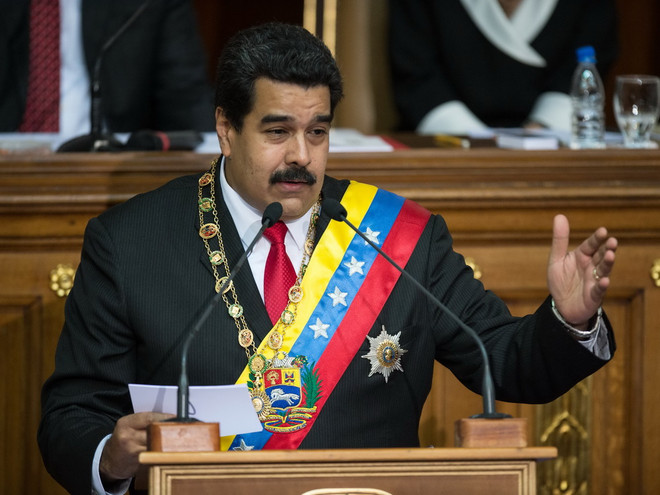 Tổng thống Venezuela Nicolas Maduro. (Nguồn: AFP/TTXVN) Venezuela đề nghị UNASUR làm trung gian hòa giải với Mỹ ảnh 1