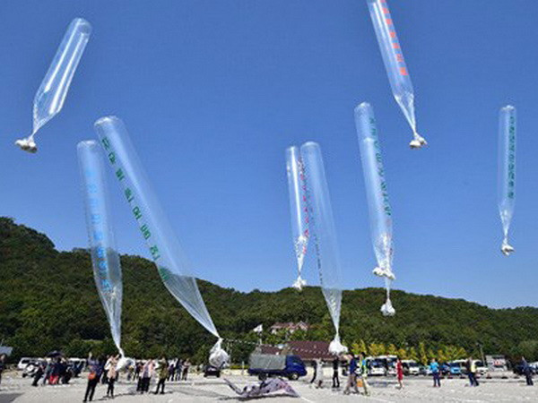 Cảnh sát Hàn ngăn các hoạt động thả truyền đơn chống Triều ảnh 1