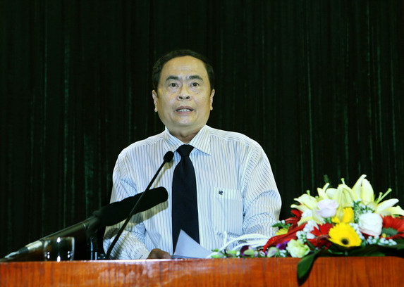 Ông Trần Thanh Mẫn. (Ảnh: Nguyễn Dân/TTXVN) Ông Trần Thanh Mẫn được cử giữ chức vụ Chủ tịch Mặt trận Tổ quốc ảnh 1