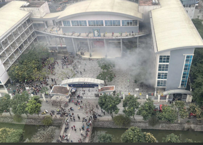 Hà Nội: Cháy tại Trường Tiểu học Yên Hòa vào giờ nghỉ trưa ảnh 1