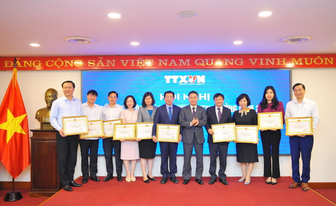 [Photo] TTXVN tổng kết công tác thi đua, khen thưởng năm 2020 ảnh 7