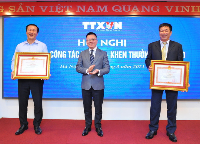 [Photo] TTXVN tổng kết công tác thi đua, khen thưởng năm 2020 ảnh 5