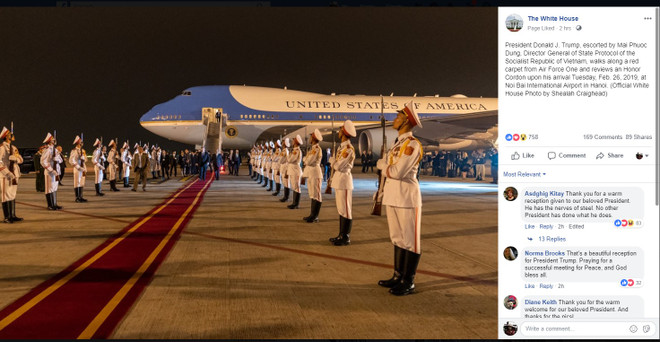 Nhà Trắng đăng ảnh cầu Nhật Tân trên trang fanpage chính thức ảnh 1