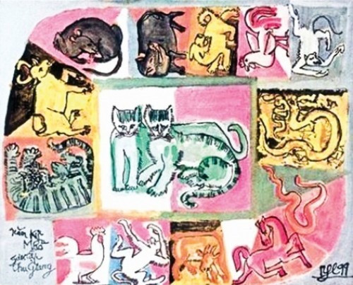 Bàn về con giáp trong tranh Tết - Nét đẹp ngày Xuân ảnh 2