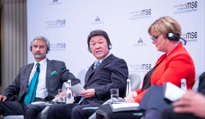 Ngoại trưởng Nhật Bản Motegi Toshimitsu tại Hội nghị An ninh Munich 2020. (Nguồn: MSC) Nhật Bản kêu gọi Iran tuân thủ thỏa thuận hạt nhân năm 2015 ảnh 1