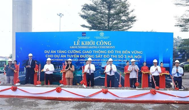 Hà Nội khởi công dự án tăng cường giao thông đô thị bền vững ảnh 1