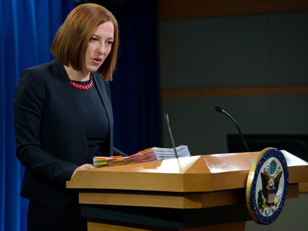 Phát ngôn viên Bộ Ngoại giao Mỹ Jen Psaki. (Nguồn: AFP/TTXVN) Nhiều nước nhận định Trung Quốc gây căng thẳng tại Biển Đông ảnh 1