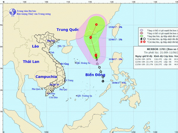 Trong 24 giờ tới, bão Merbok có khả năng mạnh thêm ảnh 1