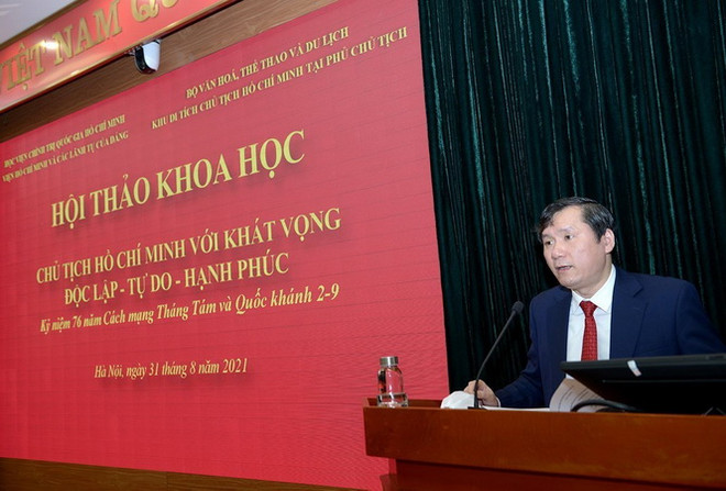 Hội thảo "Chủ tịch Hồ Chí Minh với khát vọng độc lập-tự do-hạnh phúc" ảnh 1